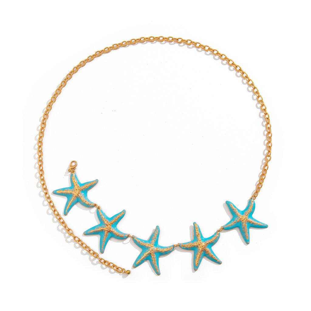 Starfish Pattern Waist Chain Beach Vacation Styles Body Chain Fashion Beachwear for Women and Beach Lover