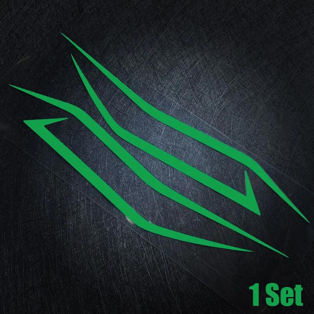 4pcs Motorcycle Reflective Decoration Stripe Headlight Warning Sticker Motorbike Accessories for Kawasaki Ninja NINJA400 H2 H2SX