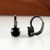 Винтажные серьги-когти черного золотого цвета круглой огранки с черным камнем, висячие серьги для невесты, свадебные украшения для помолвки