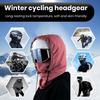Водонепроницаемый флисовый шлем для верховой езды с очками 3-в-1 с полной защитой, лыжный капюшон