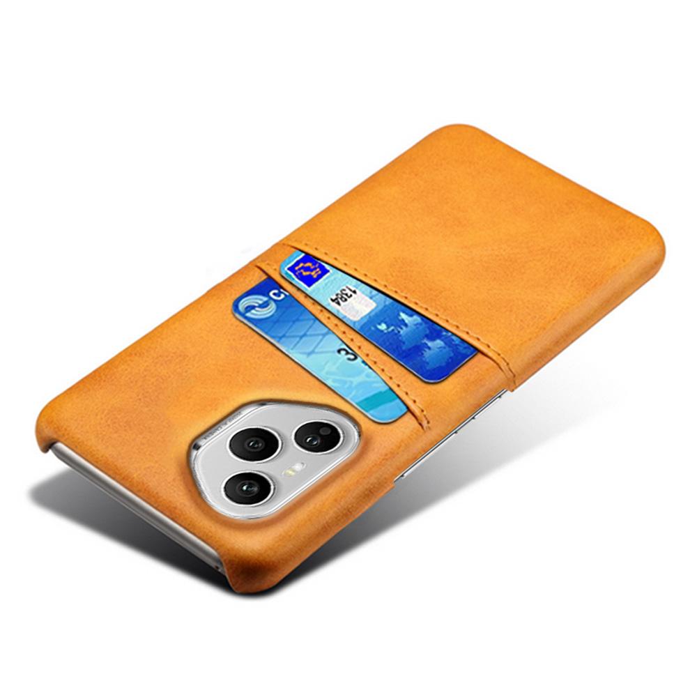 For Honor 400 Pro 5G (Глобальный) Чехол с двойными слотами для карт из ПУ кожи + жесткая поликарбонатная накладка для телефона