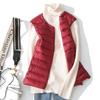 Women's Ultra Light Down Vest Lightweight Waistcoat Female Windproof Warm White Duck Down Sleeveless Down Jacket Coat
