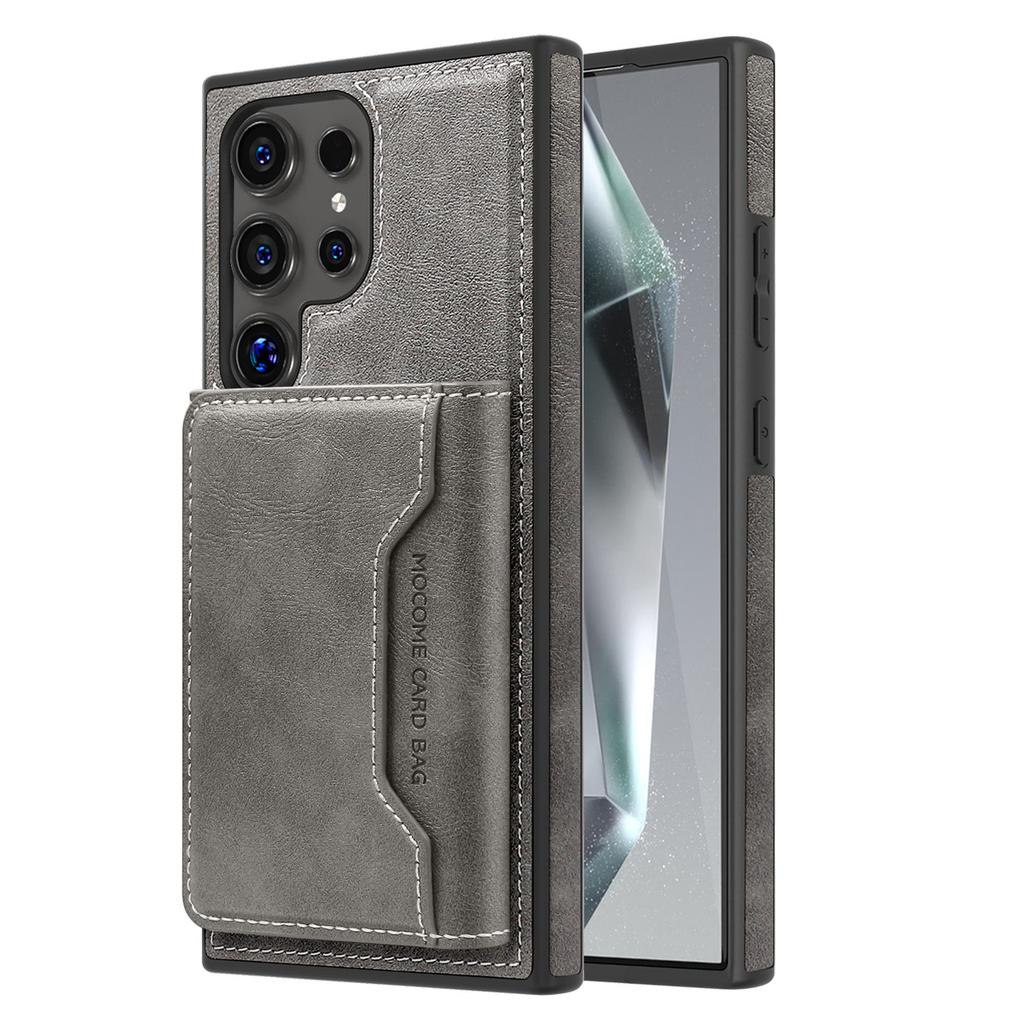 Suitable for Samsung S25 Ultra Mobile Phone Case Magnetic Card Bag Bracket Leather Case Card Two In One S23 Protective Case S22