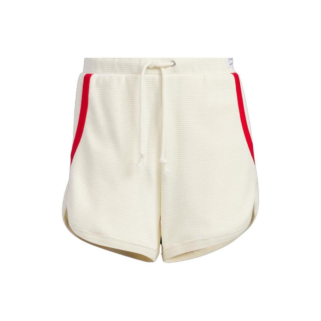 Adidas Originals X NoTitle Co-Branded FW23 Contrast Pocket Drawstring Athletic Shorts Women Bottoms Milk-White IN1072