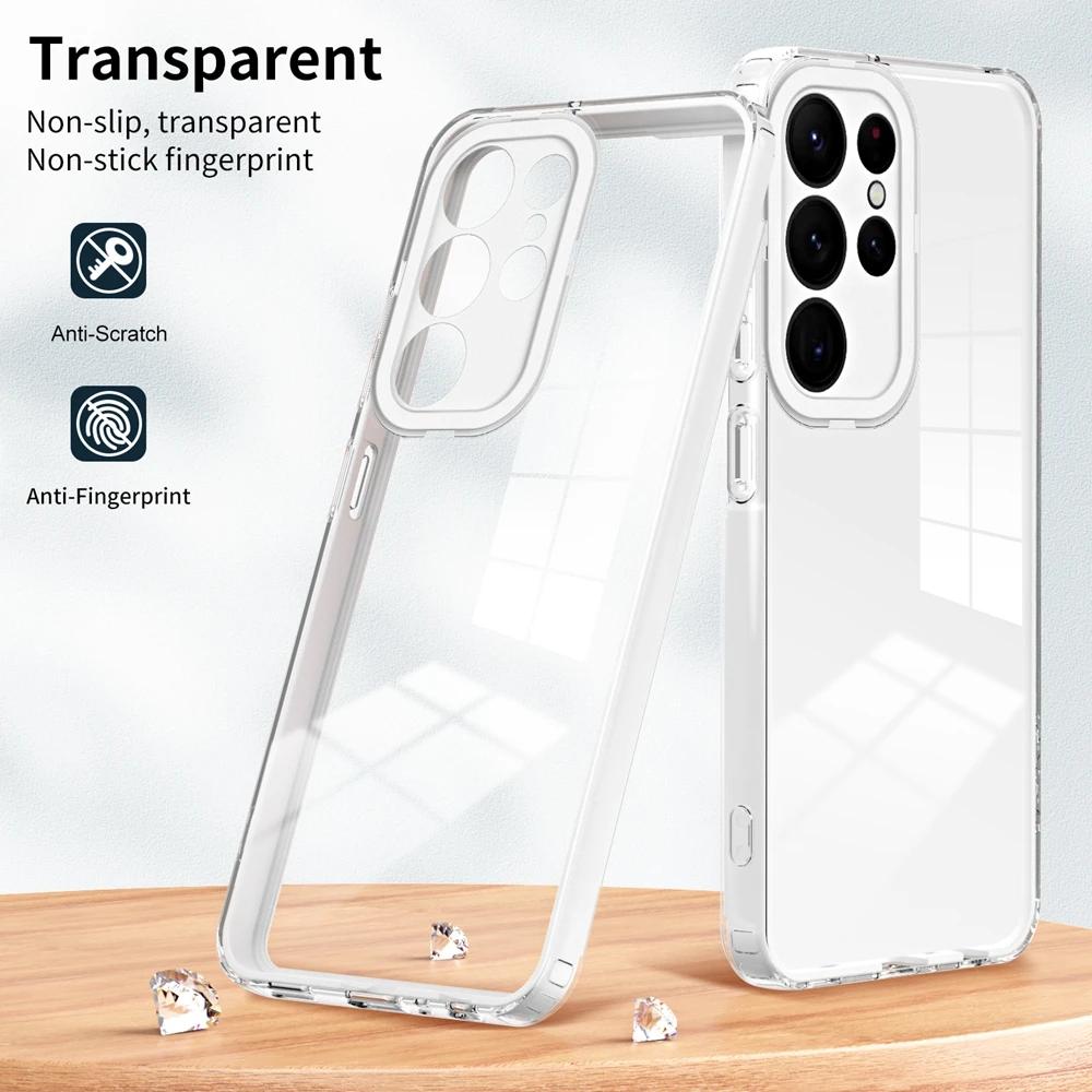 360 ° Shockproof Case For Samsung Galaxy A55 A35 A25 A05E Luxury 3-in-1 HD Transparent Case For Samsung Galaxy A55 A35 A25 A05E