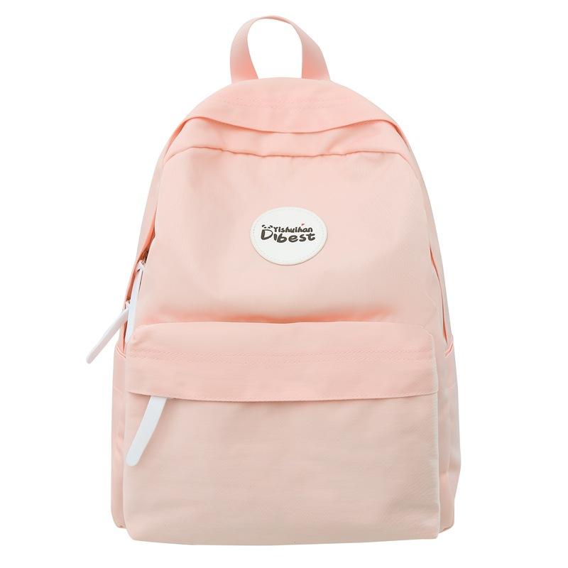 Женский школьный рюкзак, легкий, в стиле колледжа, однотонный рюкзак для старшеклассников