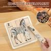 Matching Animal Theme Block Puzzle Toy Wooden Wooden Rotating Jigsaw  Kids Preschool