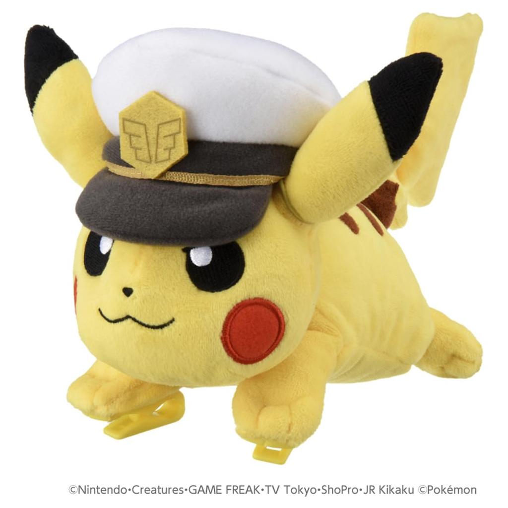 TAKARA TOMY Pokemon Plush Captain Pikachu Toy