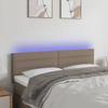 VidaXL LED Headboard Bedroom Furniture Double Bed Accessory Head of Bed Frame Interior Taupe 3121754