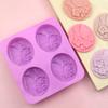 Handmade 6 Cavities DIY Craft Cake Mould Soaps Supplies Pudding Candy Mold Silicone Soap Mold