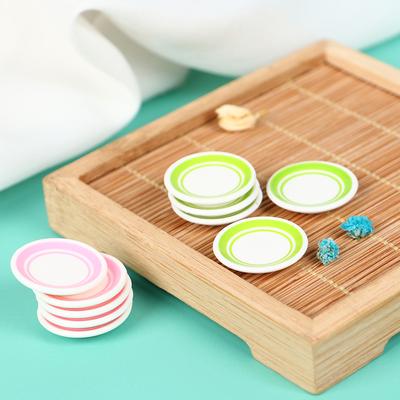 5 шт./комплект Кухонные игрушки Кукольный домик Цветные обеденные тарелки Кукла Долговечные Мини-блюда Посуда Миниатюрные аксессуары для кукольного домика