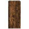 Wall Shelf Wall Mount Smoked Oak 80 x 36 x 80 cm
