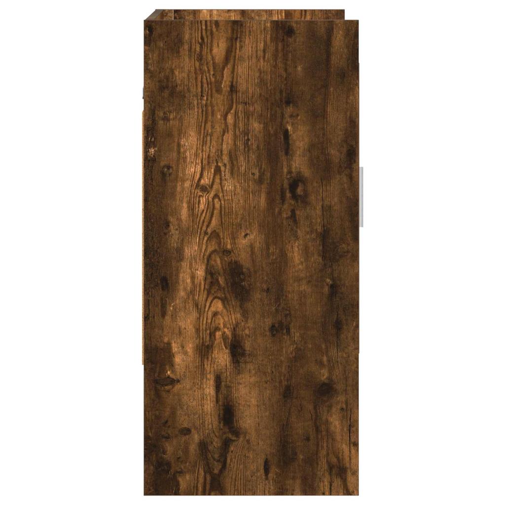 Wall Shelf Wall Mount Smoked Oak 80 x 36 x 80 cm