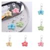 Mini Flower Keychain Cute Bloom Pendant Fashion Resin Floral Keyring  Car