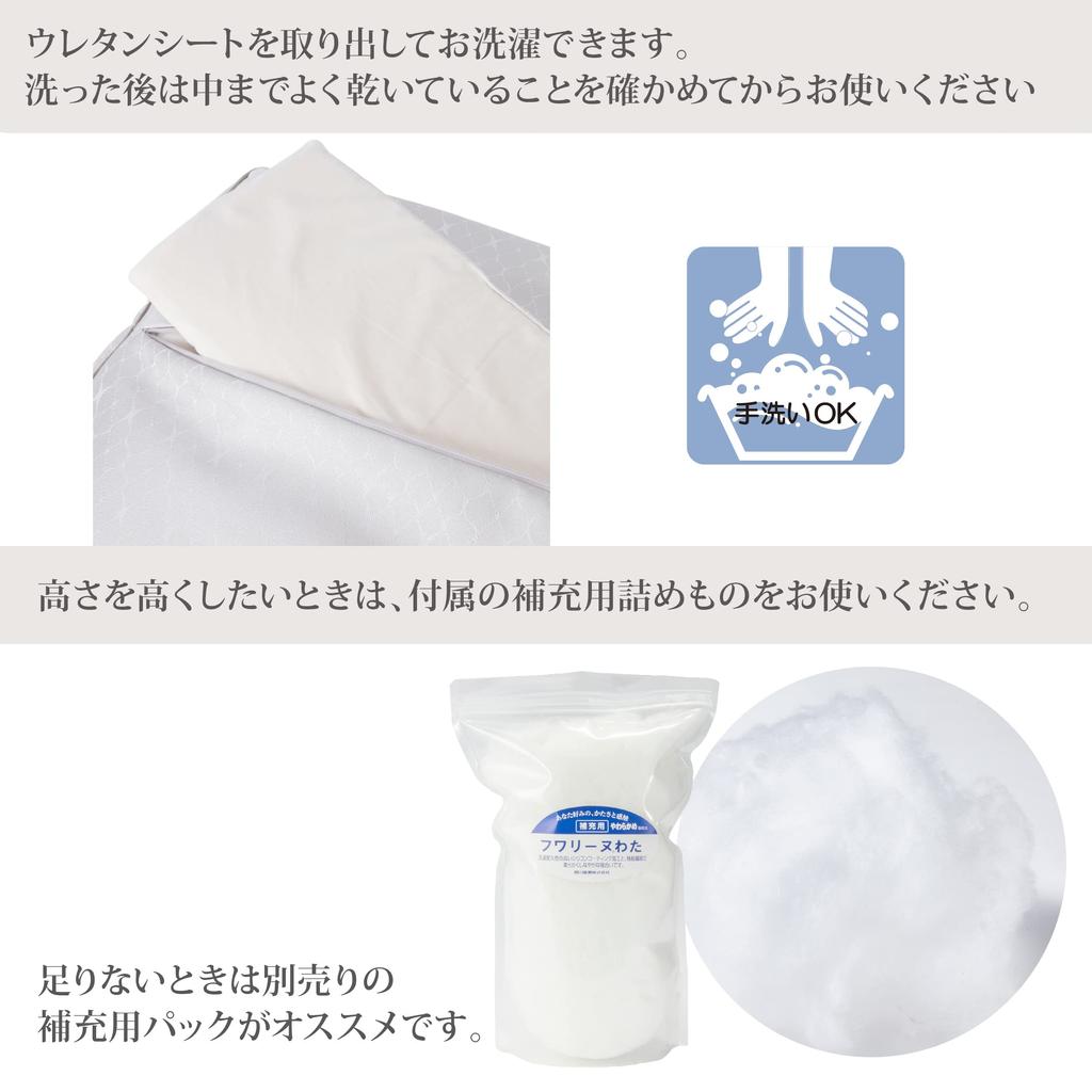 Nishikawa Fine Smooth Fluffy Cotton Quilt360 обеспечивает плавное ворочание и переворачивание Специальная структура облегает голову Снижает нагрузку на шею и