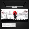 black Samurai Mouse Pad Samurai Legion Landscape Table Mat Aesthetic Computer MousePad Unique Mouse Keyboard pc Desk Mats
