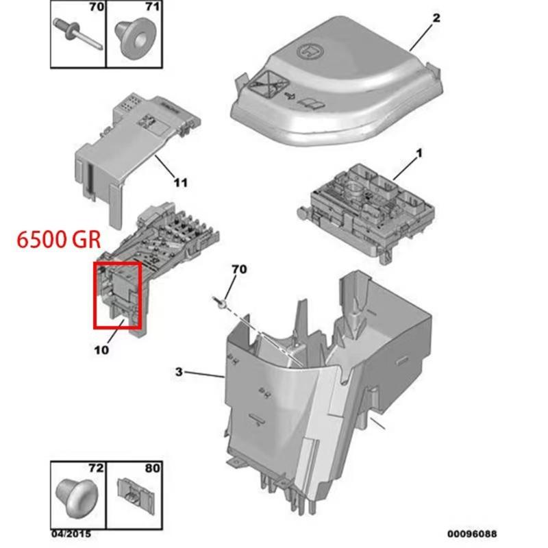 6500GR 28236841 для 3008 5008 308CC Блок управления питанием аккумулятора Модуль защиты автомобильного аккумулятора Автомобильные аксессуары