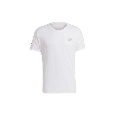 Футболка Own The Run со светоотражающими полосками и круглым вырезом, с коротким рукавом, мужская, белая GJ9963
