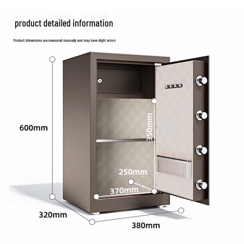 Deli Home Office Fingerprint Password Anti-Theft Safe