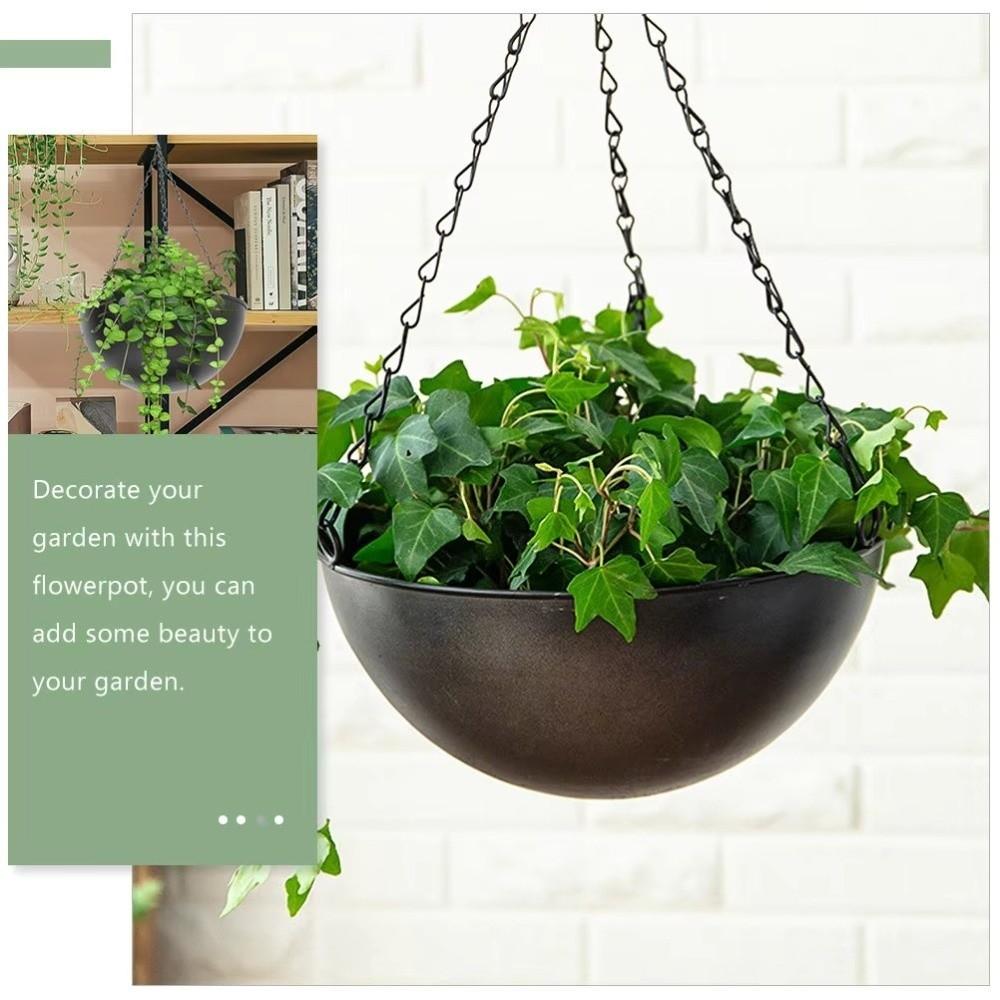 with Hook Plant Pot Hanging Bucket Hanging Flower Pot Simple Plant Hanging Basket Home Decoration