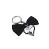 1 шт. брелок в виде сердца с бантом, эстетический бант, брелок для кошелька, сумки, подвески, наушники, камера, автомобильные ключи, аксессуары