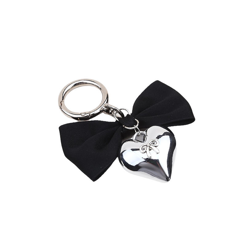 1 шт. брелок в виде сердца с бантом, эстетический бант, брелок для кошелька, сумки, подвески, наушники, камера, автомобильные ключи, аксессуары