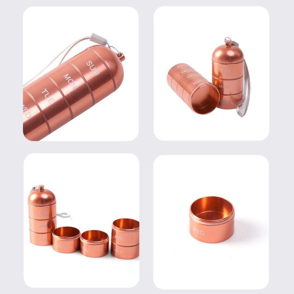 Герметичный отсек из нержавеющей стали для хранения инструментов EDC, бутылка, аптечка, герметичный флакон для таблеток