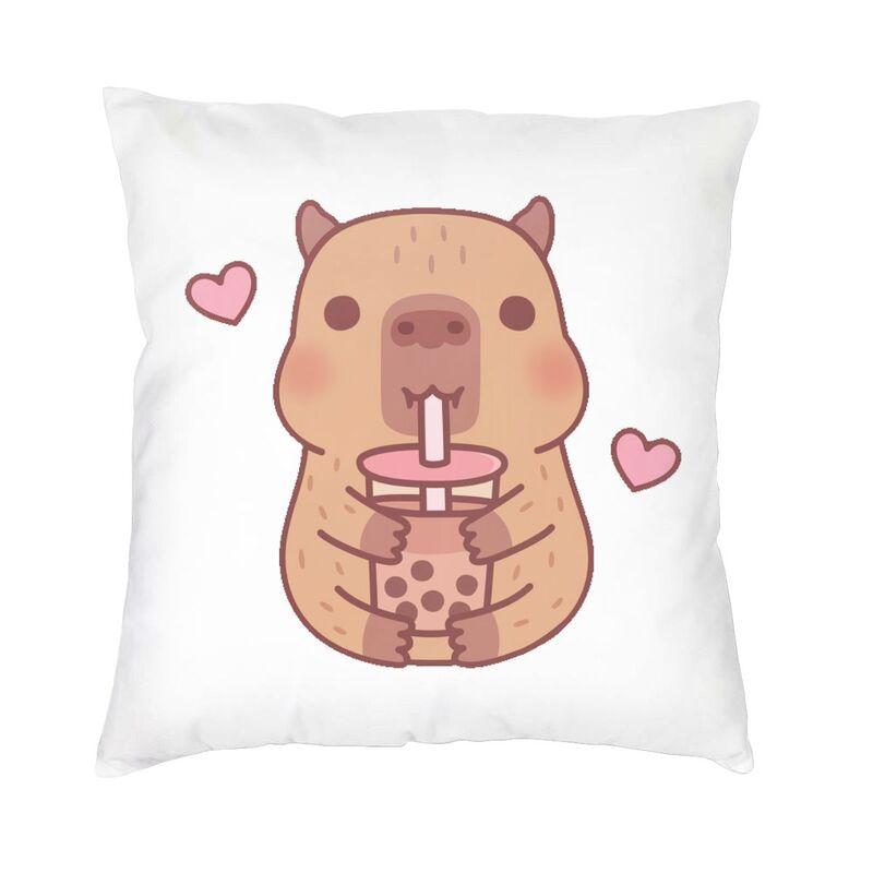 Fashion Capybara Square Throw Pillow Case Decoration 3D Double Side Printing Cushion Cover for Sofa