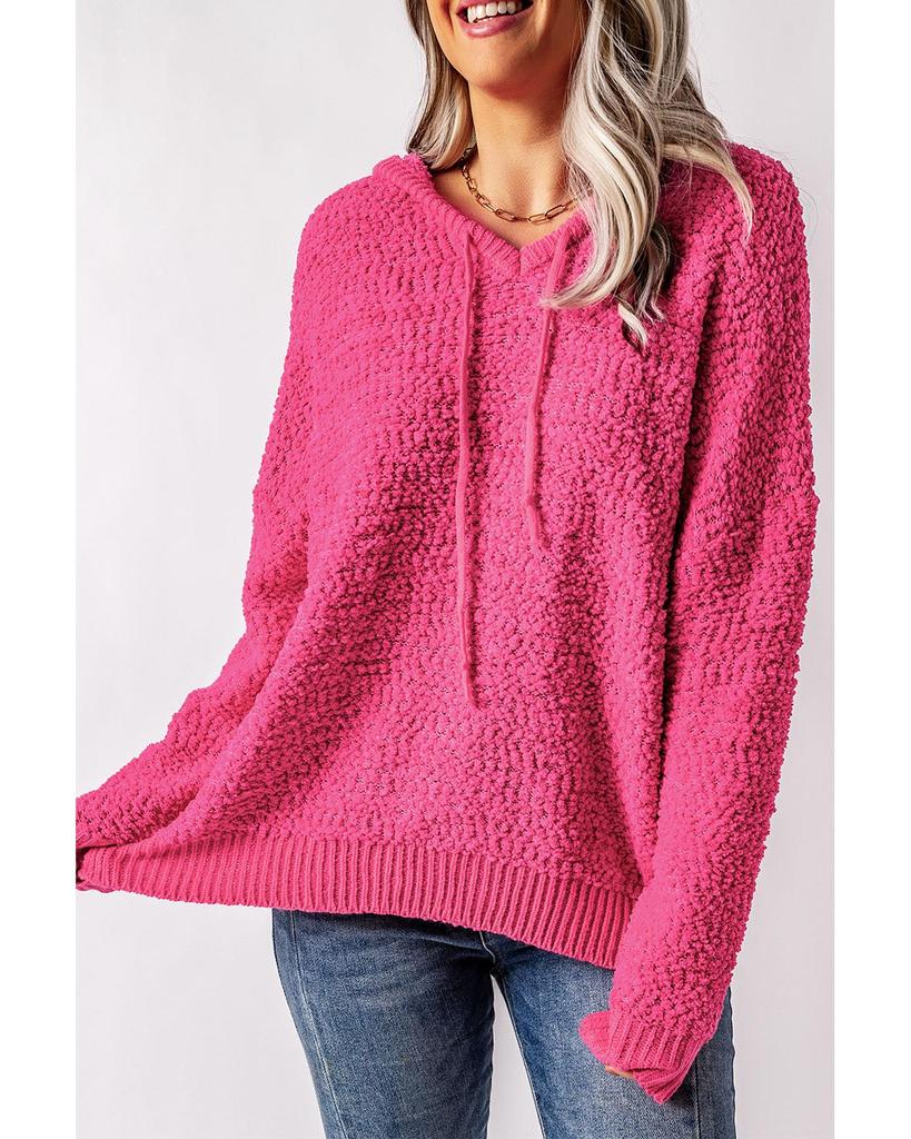 Azura Exchange Popcorn Textured Hooded Sweater