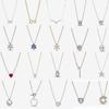 Серебряный кулон-ожерелье S925 с покрытием из розового золота, минималистичная цепочка на ключицы, элегантное ювелирное изделие, подарок для женщин