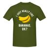 Piece Bananas Novelty  Cotton TShirt I Just Really Like Tops Tees For Unisex