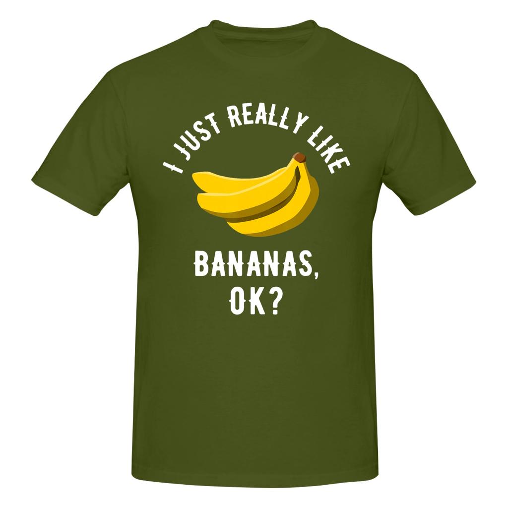 Piece Bananas Novelty Cotton TShirt I Just Really Like Tops Tees For Unisex