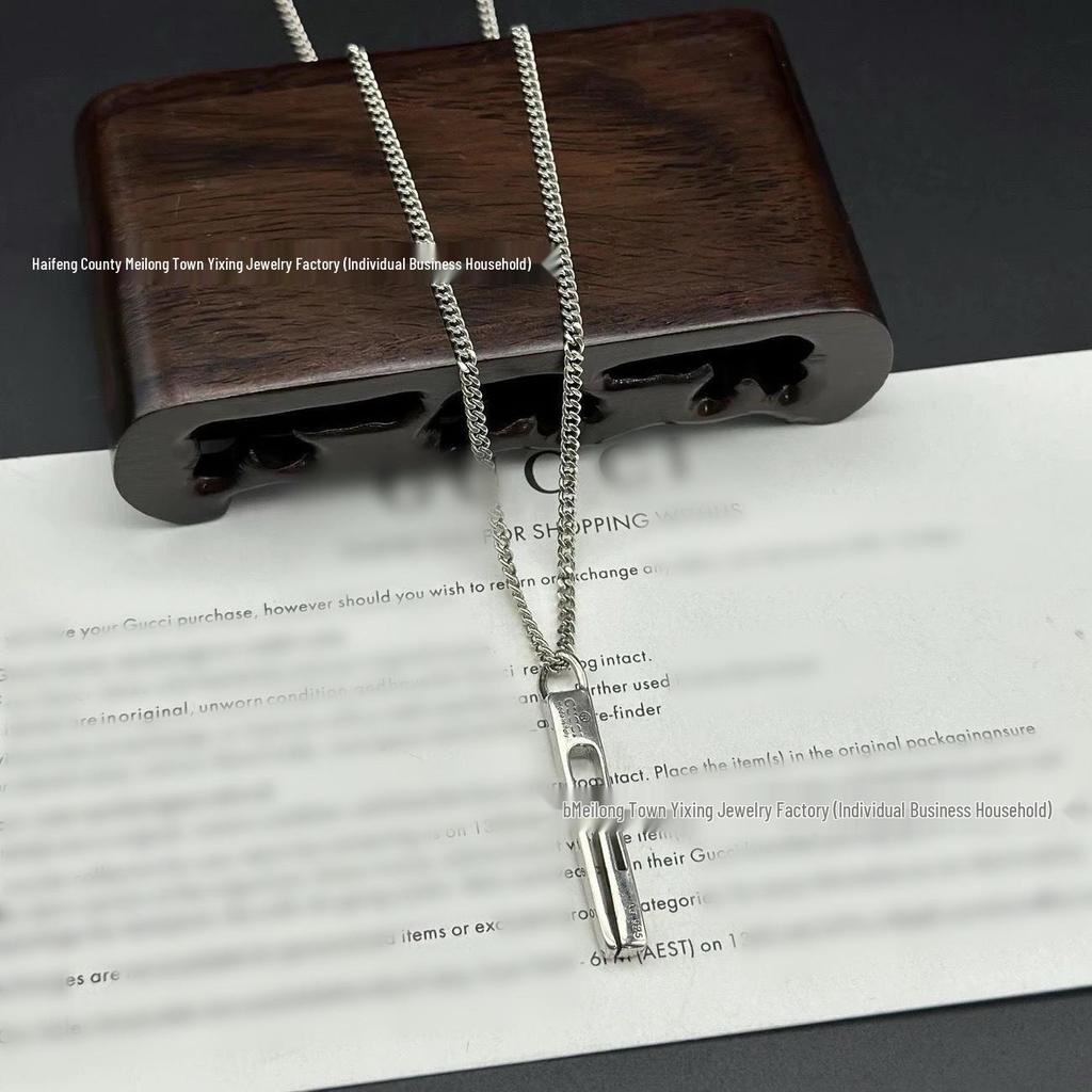 Винтажное ожерелье с двойным символом G, черепом и ключом: Унисекс Большой Размер, Смелая Любовь и Цепочка-свитер с Головой Тигра