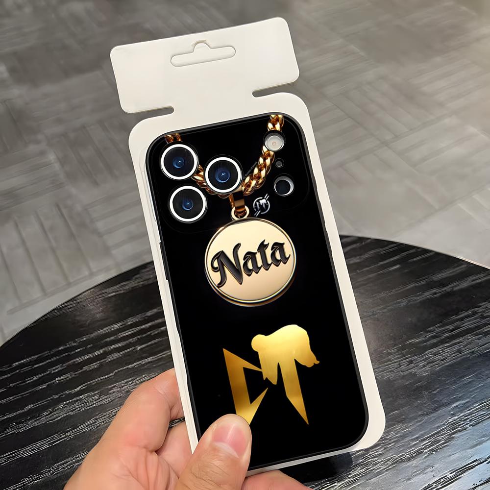 Чехол для телефона N-Natanael Cano Nata Для IPhone 17 Air 16 E Pro Max 15 14 13 Mini 12 Pro 11 Max Plus Черный Мягкий
