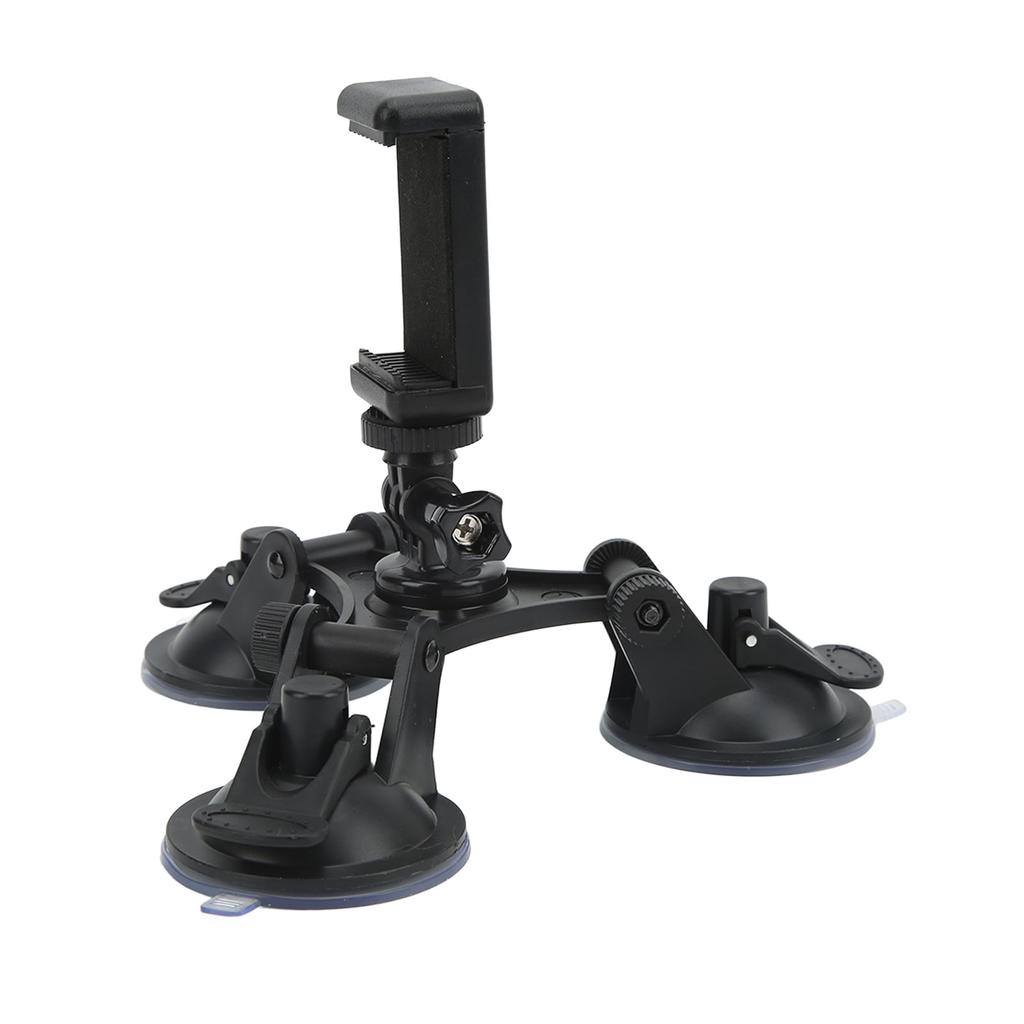 Tripod Suction Cup Holder Strong Adsorption Car Triple Suction Cup Mount for Action Cameras Mobile Phones