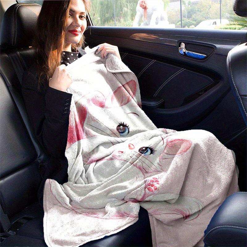 1pc, Adorable Kitten Design Flannel Throw Blanket, Perfect for Home Decor, Couch Cover, Travel, Camping, Office Nap, Beach, Gift IdeaW081