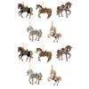 1/2/3/4/5/6/7/8/10/12/15/20/25 шт. Лошадиные украшения для рождественской елки Металлические стразы Лошадь