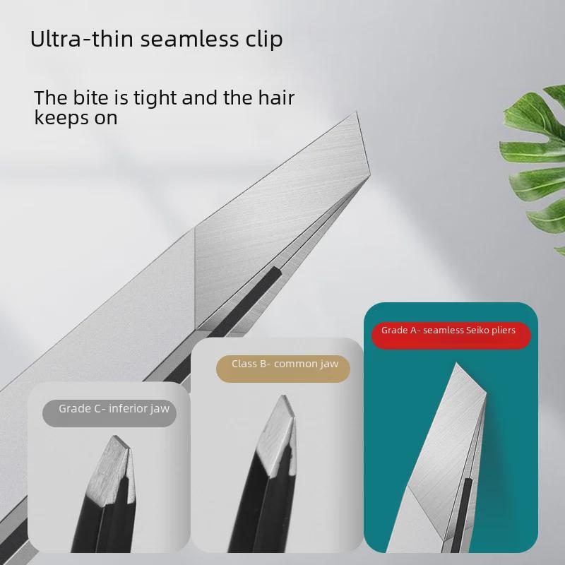 Пинцеты из нержавеющей стали для бровей и бороды, для выщипывания волос и ресниц