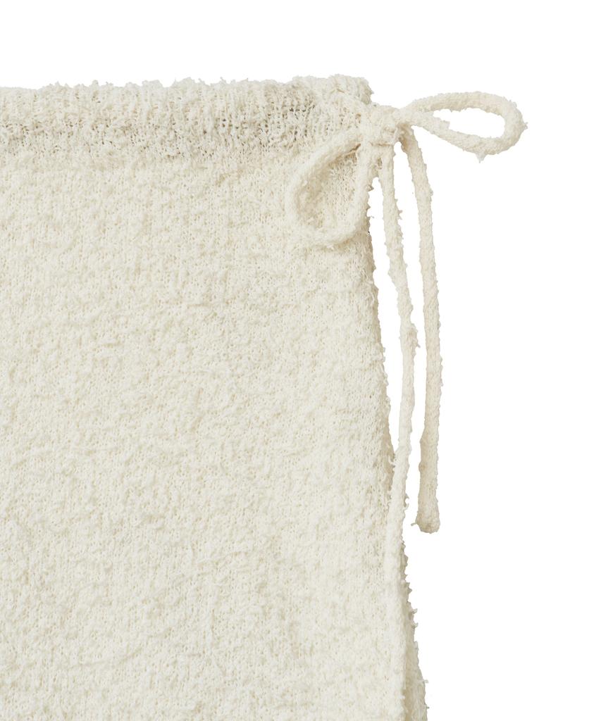 Noir For Woman Feathery Long Knit Skirt (Cream)
