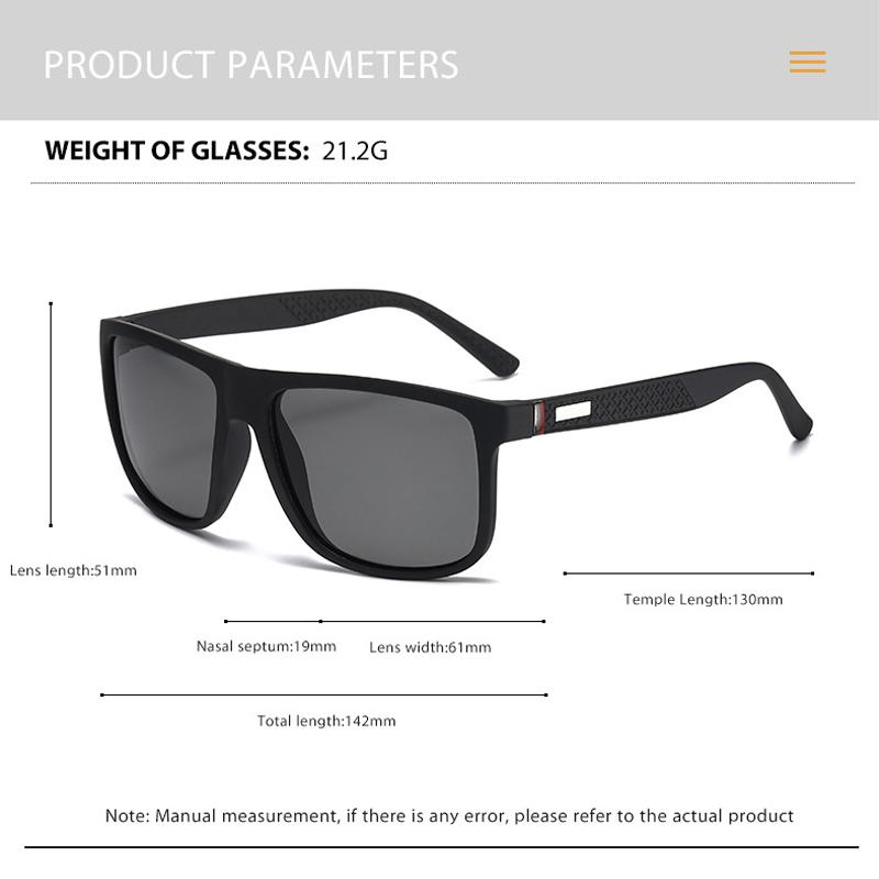 Новые поляризационные солнцезащитные очки Цветная пленка Очки для вождения и рыбалки Модные классические солнцезащитные очки 182