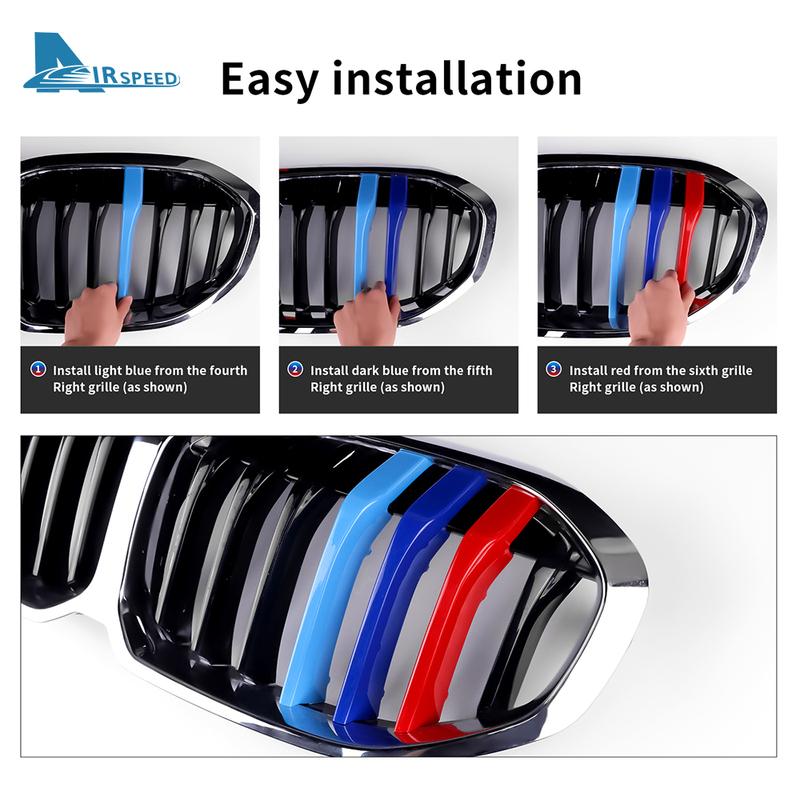 Накладка на переднюю решетку автомобиля для BMW 1 серии F40, зажимы для накладок, аксессуары для автоспорта