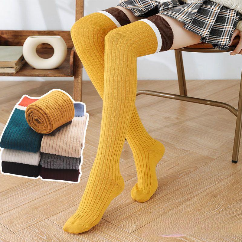 Чулки женские выше колена, высокие чулки, длинные носки, осенне-зимние толстые чулки Jk