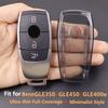 Прозрачный Черный ТПУ Для Mercedes Benz A C E S G Класса Glc Cle Cla Glb Gls Gla W177 W205 W213 W222 S400 Чехол-Крышка Брелок для Ключа Автомобиля
