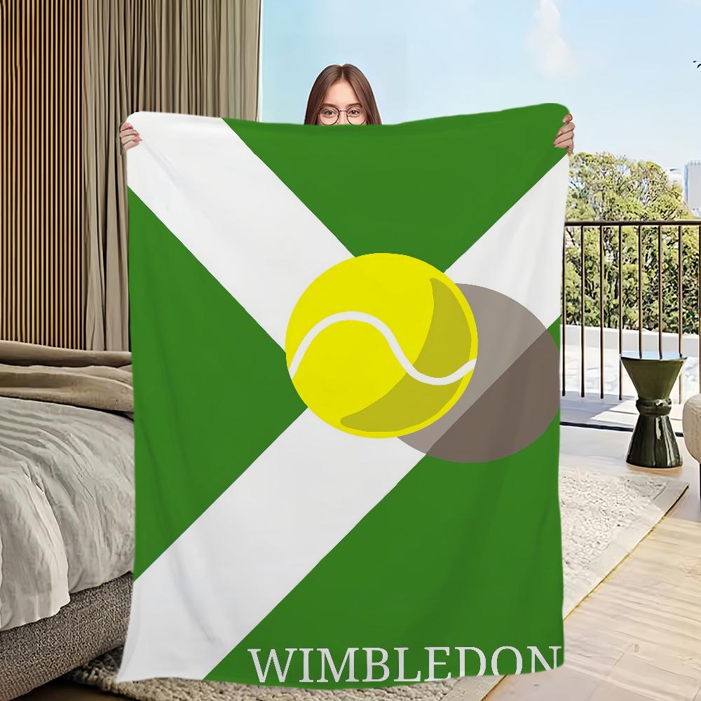 comfort warm soft c-Championships plush blanket w-Wimbledon for sofa living fashion room office bedroom travel Flannel gift