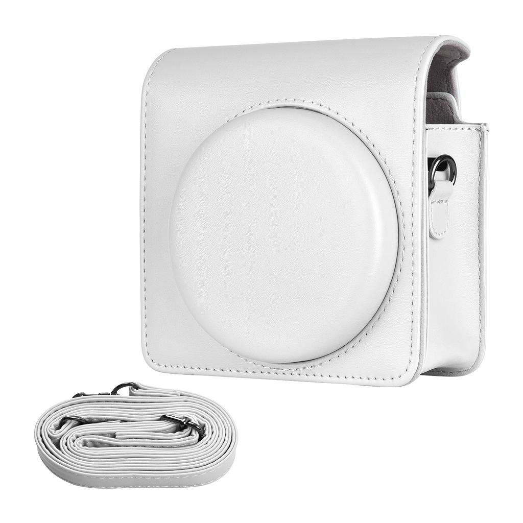 Portable Instant Camera Case Carry Bag PU Leather with Shoulder Strap Compatible with Fujifilm Fuji SQUARE SQ1 Instant Camera