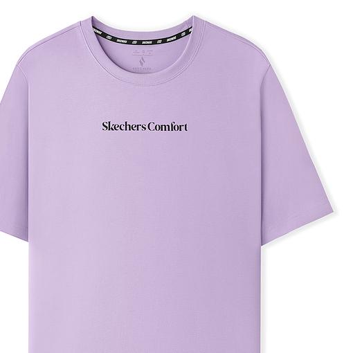 Skechers Sports Lifestyle Trendy Quick Dry T Shirt Unisex Lavender L225U120-00KC