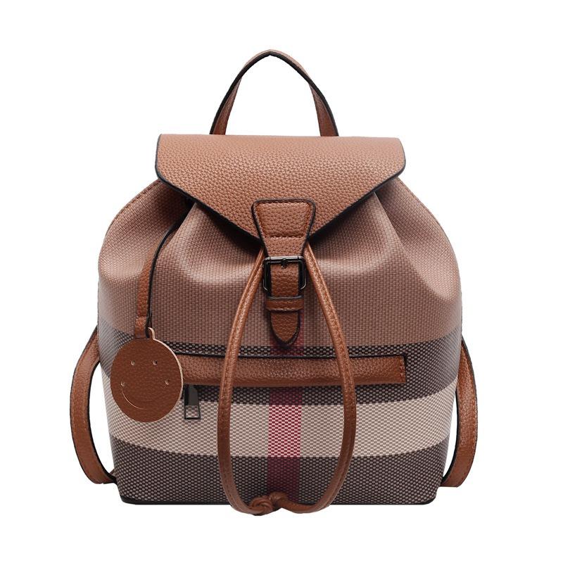 Универсальная двухплечевая маленькая сумка контрастного цвета Новый модный женский рюкзак Универсальная сумка для выхода в свет, для путешествий, школьная сумка