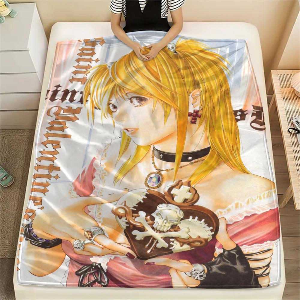 1Pc Misa Cute Print Flannel Blanket, High quality Comfortable for All Seasons, Home Decor, Warmth and Comfort, Perfect for Christmas Gifts 59