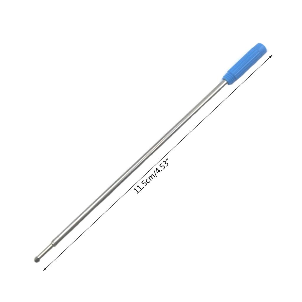 10PCS Premium Metal Pen Refills Blue Black Ink Refills 115mm Replacement Ballpoint Pen Refills 1mm Tip Pen Refill