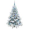 Artificial Christmas Tree with 150 Warm White LEDs 150 cm PE and PVC